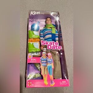 NIB Mattel Barbie Ken skate date collectible 2002